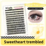 【A09】12 Rows Self Adhesive Cluster Lashes, Pre-cut Segment Individual Eyelashes, Natural Cute Wispy Lash Clusters for Beginner Lazy Daily Sweet Makeup】 - Image 2