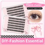 【A11】6 Rows Glam Cluster Lash Extensions, DIY Individual Cluster Eyelashes, Dense Full Look Lashes for Flawless Makeup, Fashion Essential Cluster Lashes - Image 2