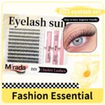 【A03】Dense Cluster Eyelashes, Waterproof Long Lasting Individual Lashes, Easy to Apply Cluster Lash Extensions - Image 2