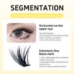 【A09】12 Rows Self Adhesive Cluster Lashes, Pre-cut Segment Individual Eyelashes, Natural Cute Wispy Lash Clusters for Beginner Lazy Daily Sweet Makeup】 - Image 4