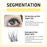 【A01】Invisible Band Cluster Lashes, Natural DIY Individual Eyelashes, Ultra Light Waterproof Cluster Lash Extensions, Beginner Friendly for Daily Wear - Image 4