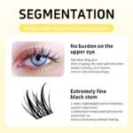 【A05】Upturn Curly Wispy Dense Cluster Lashes, All Day Long-lasting Hold Individual Eyelashes, Multi-purpose Camera Ready Lash Clusters - Image 4