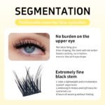 【A06】Airy Fluffy Cluster Lashes, Natural Glam Office Look Individual Eyelashes, Waterproof Long Lasting Lash Clusters Beginner Friendly - Image 4