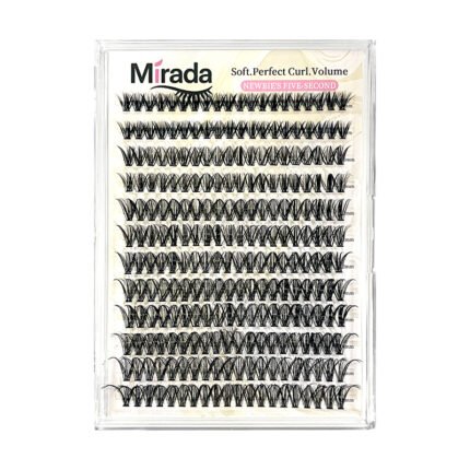 【A09】12 Rows Self Adhesive Cluster Lashes, Pre-cut Segment Individual Eyelashes, Natural Cute Wispy Lash Clusters for Beginner Lazy Daily Sweet Makeup】