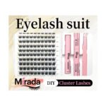 【A06】Airy Fluffy Cluster Lashes, Natural Glam Office Look Individual Eyelashes, Waterproof Long Lasting Lash Clusters Beginner Friendly - Image 6