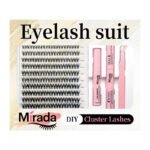 【A03】Dense Cluster Eyelashes, Waterproof Long Lasting Individual Lashes, Easy to Apply Cluster Lash Extensions