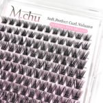 【A10】14 Rows Ghost Cluster Lashes, Pre-segmented Individual Eyelashes, Curly Fluffy Wispy Lash Clusters for Beginners, Dramatic Eye Makeup for Camera Ready Look - Image 8