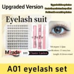 【A01】Invisible Band Cluster Lashes, Natural DIY Individual Eyelashes, Ultra Light Waterproof Cluster Lash Extensions, Beginner Friendly for Daily Wear - Image 8
