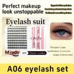 【A06】Airy Fluffy Cluster Lashes, Natural Glam Office Look Individual Eyelashes, Waterproof Long Lasting Lash Clusters Beginner Friendly - Image 8
