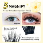 【A07】Strong Hold Waterproof Lash Adhesive & Sealant with Lash Cluster Tweezers Kit, Long Lasting Durable Eyelash Tools for Beginners - Image 3