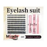 【A07】Strong Hold Waterproof Lash Adhesive & Sealant with Lash Cluster Tweezers Kit, Long Lasting Durable Eyelash Tools for Beginners